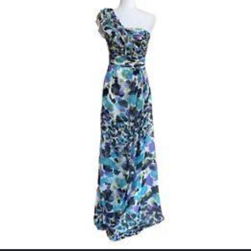 Max & Cleo One Shoulder Maxi Dress